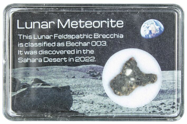 Polished Lunar Meteorite Slice ( g) - Bechar #288445